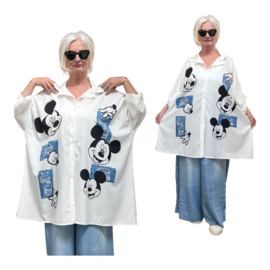 ITALIA oversized viscose blouse/hemd