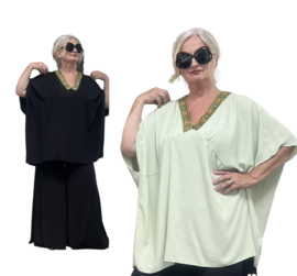 Sissy  oversized viscose top/stretch /in meerdere kleuren