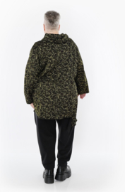 AKH winter viscose mix oversized top/tuniek met col apart stretch