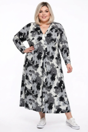 ITALIA MODA  viscose A-lijn jurk /stretch