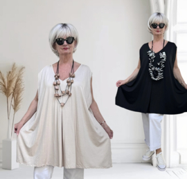 ITALIA MODA oversized viscose A-lijn tuniek/in meerdere kleuren