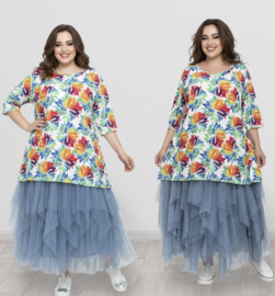 MB viscose  A-lijn tuniek stretch