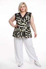 ITALIA oversized top met kant /stretch /in meerdere kleuren