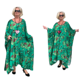 Dolce Chiara oversized viscose A-lijn kaftan/jurk apart (extra groot)