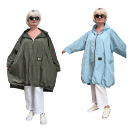 SERANO oversized  tussenjas  waterbestendig met ritssluiting en capuchon /in meerdere kleuren
