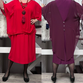 IREX elegant oversized A-lijn jurk+ top  /in meerdere kleuren