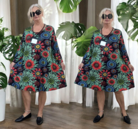 New Jersey viscose A-lijn jurk/tuniek / stretch