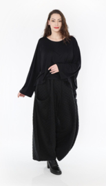 AKH oversized viscose mix  broek stretch zwart 