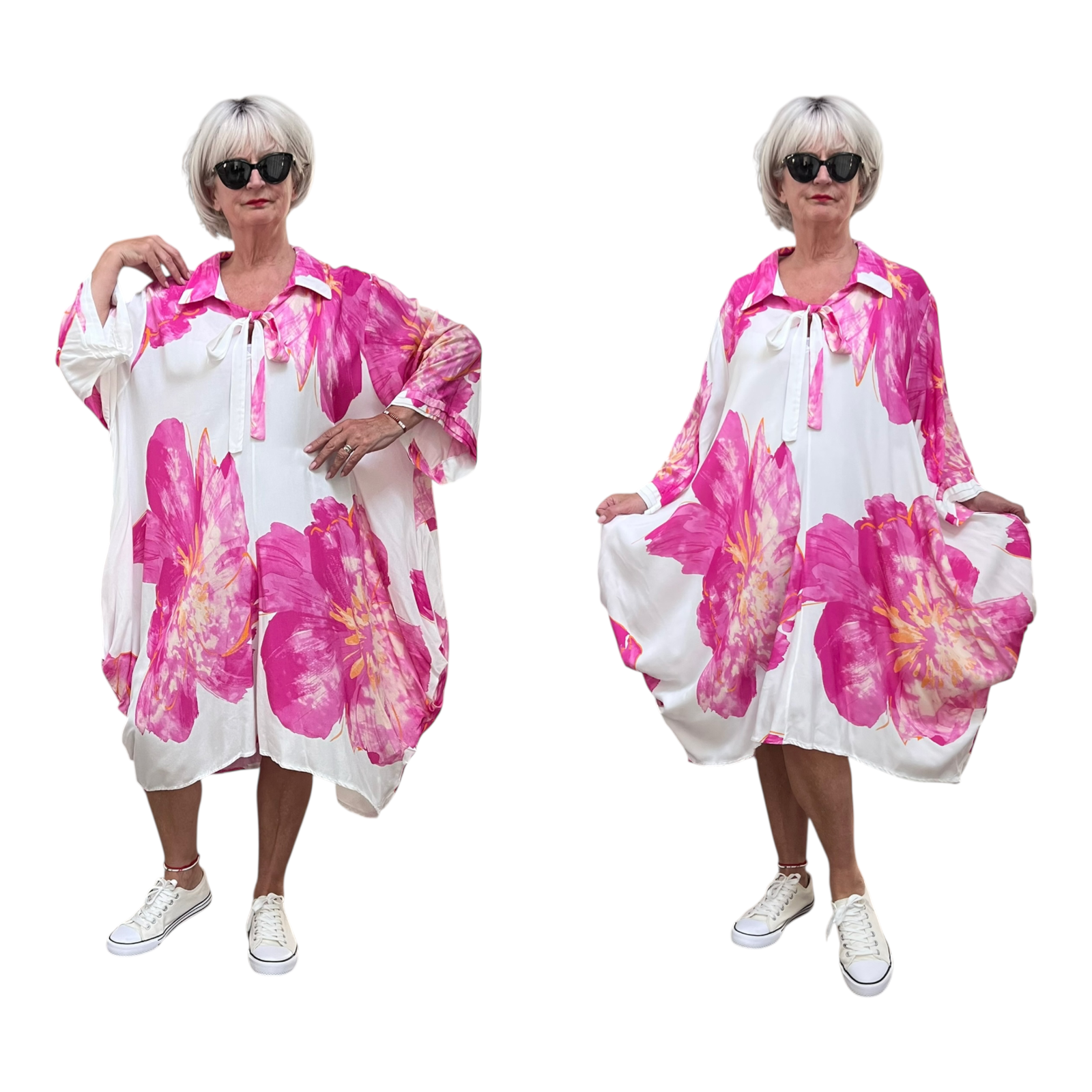 Vincenzo Allocca oversizedviscose jurk/tuniek
