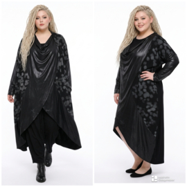 IZZY Style oversized viscose A-lijn blazer/vest stretch