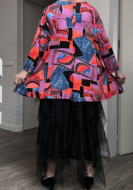 Ophilia viscose A-lijn tuniek  stretch