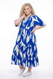 Vincenzo Allocca oversized viscose  BOHO A-lijn jurk apart