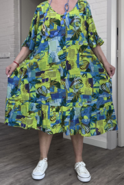 One Summer  viscose A-lijn jurk