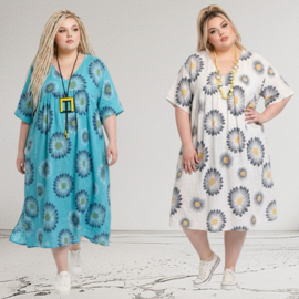 ITALIA  oversized katoen A-lijn jurk /in meerdere kleuren