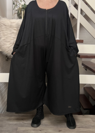 Donna Modesta  A-lijn jurk/harem broek/jumpsuit apart (extra groot)zwart