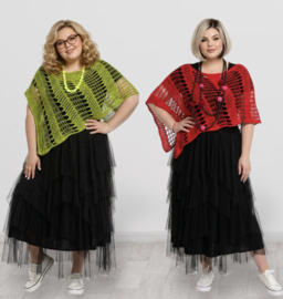 ITALIA MODA  oversized  katoen gebreide vest /in meerdere kleuren