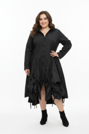 Vincenzo Allocca oversized katoen A-lijn blazer/vest/jas/aparte/stretch