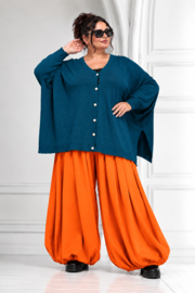 ITALIA oversized viscose mix gebreide vest/top/in meerdere kleuren