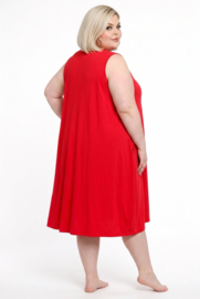 Moonshine katoen A-lijn jurk stretch