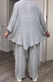 Moonshine oversized linnen top/tuniek apart