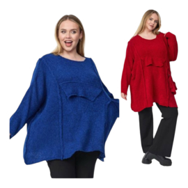 amandine oversized  super zacht bouclé gebreide top/trui /in meerdere kleuren