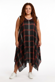 AKH oversized chique chiffon A-lijn  jurk/overjurk /tuniek apart