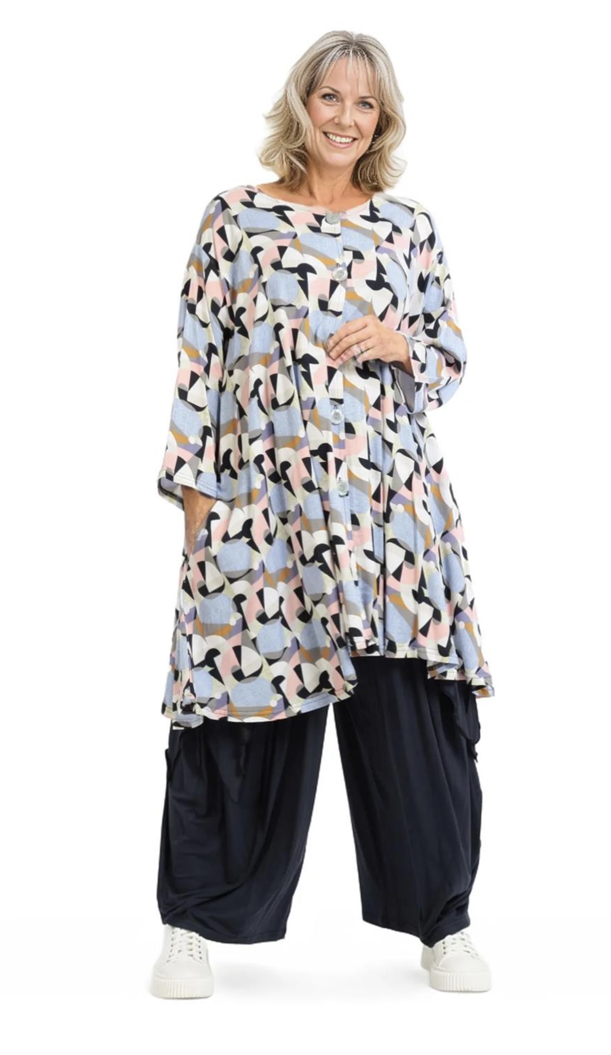AKH viscose oversized A-lijn blouse/tuniek
