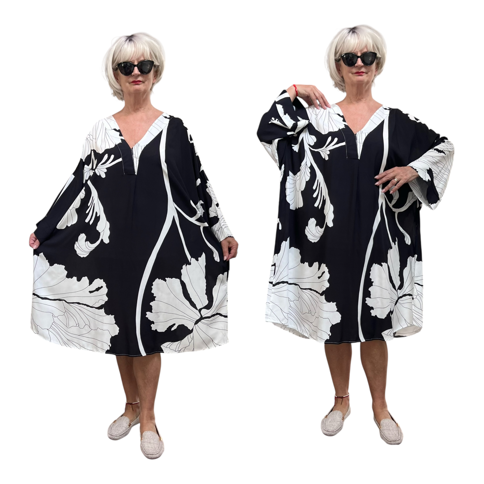 Vincenzo Allocca oversized viscose jurk/tuniek