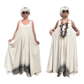 Vincenzo Allocca de modieuze kleuring oversized mouwloze A-lijn jurk apart/stretch