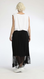 AKH tule rok gevoerd stretch zwart