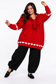 ITALIA oversized acryl gebreide tuniek/top /in meerdere kleuren