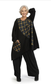 AKH  oversized  viscose tuniek/jurk zwart /stretch