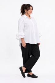 ZETA OTTO oversized katoen A-lijn blouse stretch /in meerdere kleuren