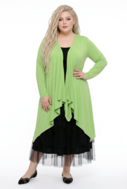 Naveed  oversized viscose jersey vest/stretch