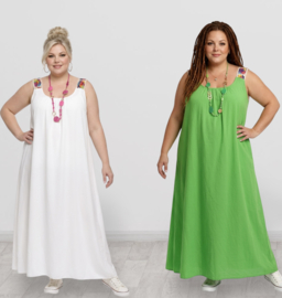 Sissi viscose wijde zomer jurk  stretch / meerdere kleuren