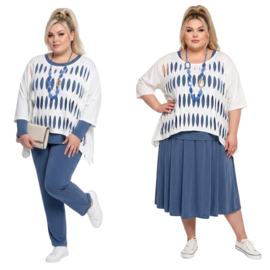 Moonshine oversized  katoen top stretch