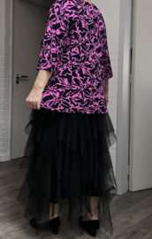 Ophilia viscose A-lijn tuniek  stretch