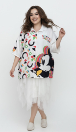 ITALIA oversized viscose blouse/hemd