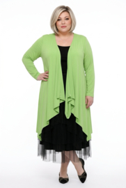 Naveed  oversized viscose jersey vest/stretch