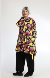 AKH oversized viscose/linnen  A-lijn blazer/tuniek apart