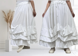 Moonshine katoen jersey rok wit
