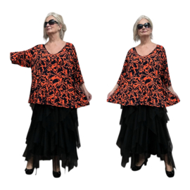 Ophilia viscose A-lijn tuniek  stretch
