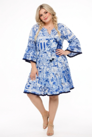 ORIENTIQUE Australian katoen A-lijn jurk