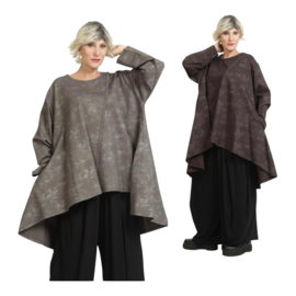 AKH oversized jersey viscose A-lijn tuniek apart stretch /in meerdere kleuren