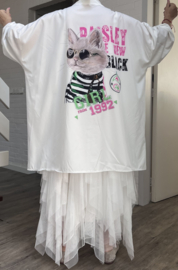 ITALIA oversized viscose blouse/hemd