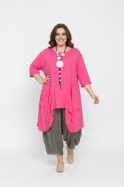 Moonshine  katoen A-lijn tuniek stretch /in meerdere kleuren