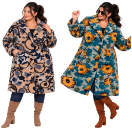 ITALIA MODA zachte wolmix jas/mantel/ stretch /in meerdere kleuren