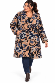 ITALIA MODA zachte wolmix jas/mantel/ stretch /in meerdere kleuren