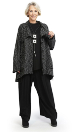 AKH  oversized viscose  A-lijn korte tussenjas /blazer stretch