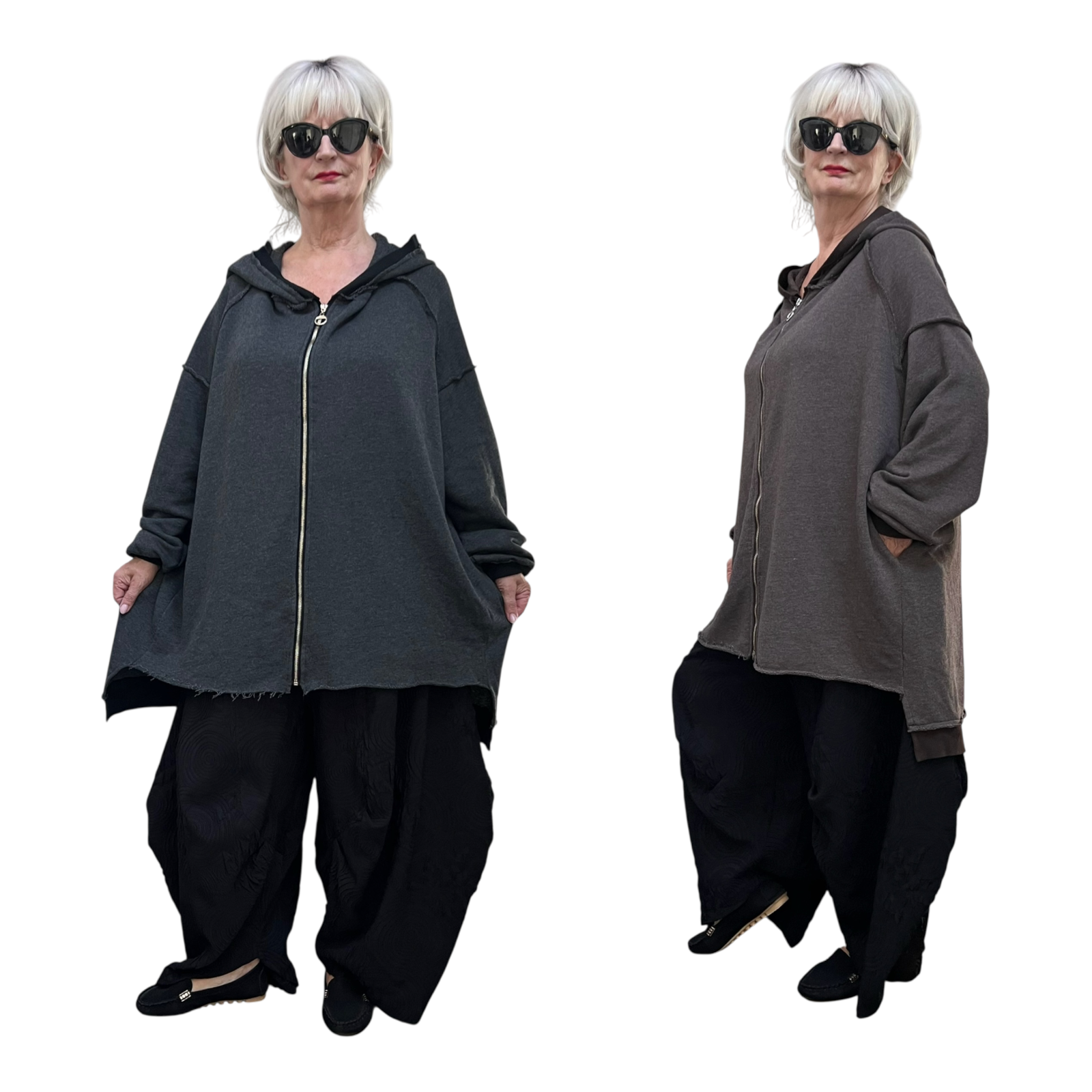 SISSI de modieuze kleuring oversized katoen blazer stretch /in meerdere kleuren